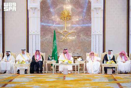ولي العهد يستقبل المهنئين بعيد الأضحى بقصر منى ويؤكد اعتزاز القيادة بخدمة الحرمين وضيوف الرحمن